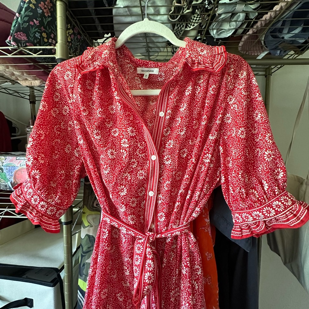 Max Studio Red Maxi Dress
